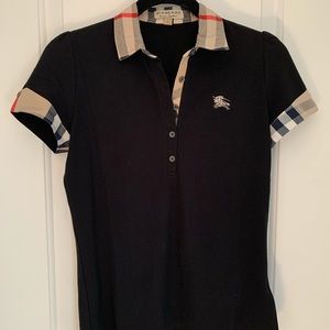 HQR Girls Burberry Medium Golf Shirt